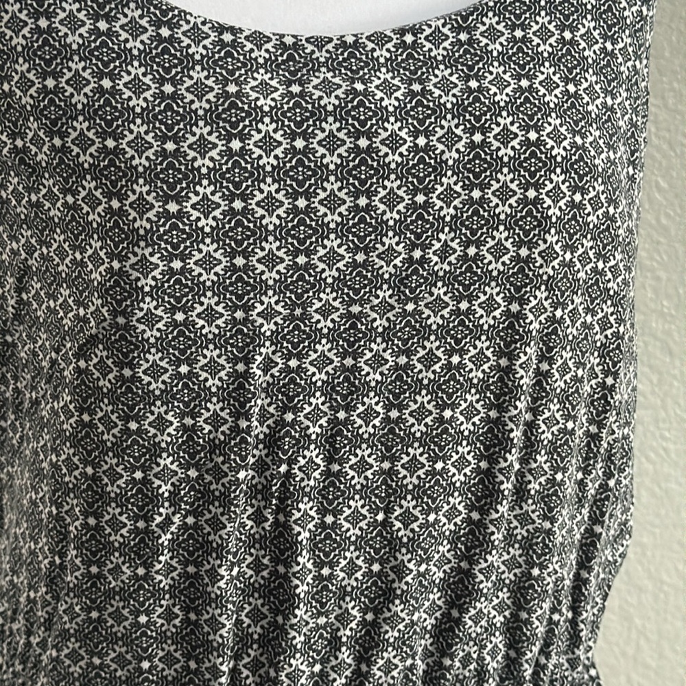 American Rag Black/white Jumpsuit with Tapered Legs size XL - Picture 3 of 3